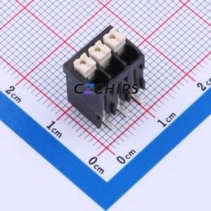 JL212V-SMT-35003BP1 Spring Terminal Block SMD,P=3.5mm Connector ( Construction: 1x3P )( Pitch: 3.5mm )( Color: Black ) - Product Image 1