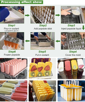 Machine commerciale de fabrication de bâtonnets de crème glacée en acier inoxydable, moules à bâtonnets de yaourt et de fruits, armoire de congélation