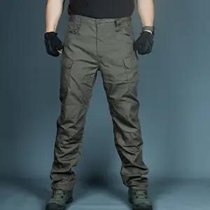 Pantalon cargo de camouflage de combat en plein air pour homme, combinaison tactique imperméable résistante à l'usure, pantalon d'entraînement