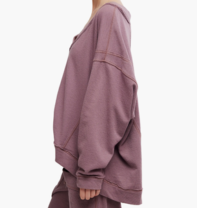 Nuevas sudaderas casuales de alta calidad con logotipo personalizado, populares para mujer, estilo oversize, para estar en casa, ropa de descanso femenina. - Product Image 4