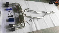 Système d'échappement Catback Performance SS304 avec valve à vide pour Jaguar F-TYPE 5.0T V8 2018+ à quatre sorties