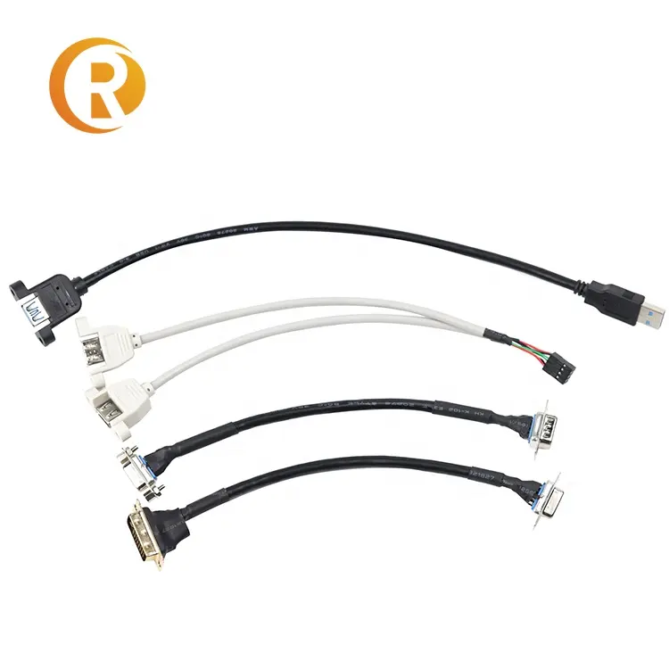 VGA Để VGA Cáp PC Máy Tính Màn Hình Máy Chiếu Kết Nối Dây 2M 1.5M 1M 5M 8M 10M 12M 15M Rx580 3080 8GB Cáp VGA Adapter