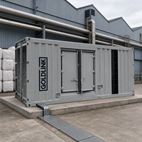 Groupe électrogène diesel Perkins 1000 kW de type conteneur, 1250 kVA, triphasé, refroidi par eau, station d'alimentation