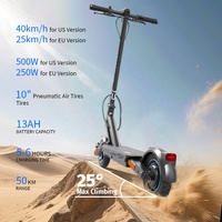 Nuevo MODELO DE patinete eléctrico rápido y potente plegable 48V Escooter 10 pulgadas neumático de aire todoterreno E-Scooter 13AH patinete eléctrico todoterreno