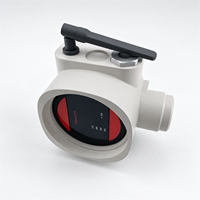 Boîtier d'indicateur de débitmètre usiné CNC sur mesure OEM blanc pour prototypage rapide, pièces de prototype d'enclôture d'instrument