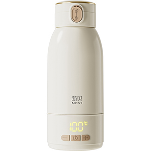 Calentador de botellas portátil, calentador de viaje de gran capacidad de 500ml para bebé, calentador de botellas de leche portátil de calentamiento rápido con pasteurización - Product Image 1