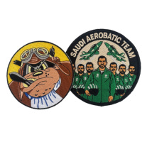 Écusson brodé personnalisé, badge Velcro, applique DIY pour vêtements, logo brodé pour sac à dos, décoration textile