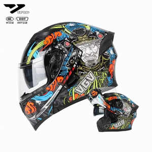 קסדת אופנוע דו-שימושית Vgv 90 מאושרת DOT, קסדה מלאה מחומר ABS, נושמת, יוניסקס - Product Image 6