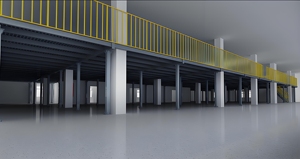 Customizable Industrial Steel Mezzanine Floor <strong>System</strong> Wood Warehouse Rack With Carton Packing For Storage