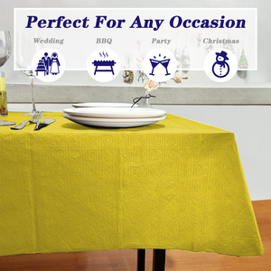 <strong>Yellow</strong> 54 Inch X 108 Inch 3 Ply Rectangle <strong>Table</strong> <strong>Cloths</strong> Premium Colorful Paper <strong>Table</strong> <strong>Cloth</strong> for Restaurant - Product Image 2