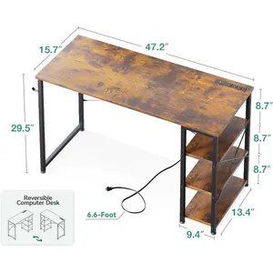 Escritorio de ordenador de Metal moderno de alta calidad, mesa de estudio multiusos para taller escolar, muebles de oficina y dormitorio para estudiantes - Product Image 3