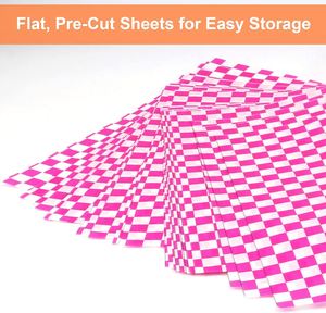 Waxed 2026 <b>Paper</b> Sheets 12 * 12 Inch, 200 Pcs Food Basket Liners for Sandwiches, Burgers, Checkered 2026 <b>Wrap</b> - Product Image 6