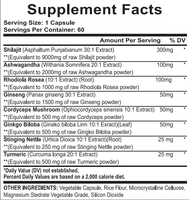 Capsules Tout-en-un de Mousse de Mer : Combinaison d'Extraits de Shilajit, Ashwagandha, Curcuma, Ginkgo, Rosea Panax Ginseng - 1 Unité, 2 Bouteilles