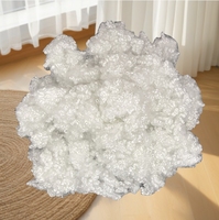 Fibre de polyester creuse 100 % siliconée 3D pour remplissage de béton