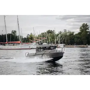 New Model Aluminum Fishing Boat 6m Axe Bow Aluminum Boat Cabin Boat