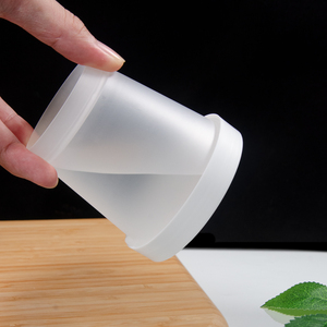 Bicchieri in Plastica Conici Personalizzabili da 250ml in PP5 per Alimenti <span class=keywords><strong>con</strong></span> Coperchi a Torsione, Adatti al Microonde, per Dessert, Gelatine alle Erbe, Bubble Tea, Insalata di Frutta - Product Image 5