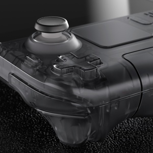 EXtremeRate Coque de remplacement transparente noire personnalisée pour Steam Deck LCD - Product Image 3