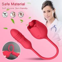 Hot Selling Zunge lecken Schub Rose Vibrator Sexspielzeug Adult Produkt für Frau Klitoris Stimulator G-Punkt Massage gerät