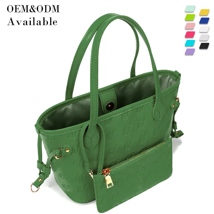 Portemonnees En Handtassen Groothandel, Lederen Mini Tas Set Custom Design Vrouwen Luxe Bekende Merken Tote Tas/