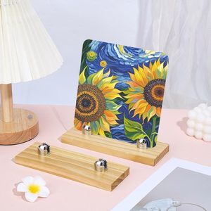In stock: Adjustable wooden glass display <b>rack</b> for living room, suitable for displaying collectible ceramic <b>plates</b>. - Product Image 2
