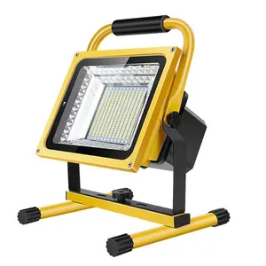 LED Solar Rechargeable Floodlight Project Construction Lighting Outdoor Emergency Camping Portable Household Floodlight