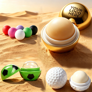 Baume à lèvres hydratant naturel végétalien au peptide, marque privée, SPF, personnalisé, réparateur, en forme de ballon de football mignon - Product Image 5
