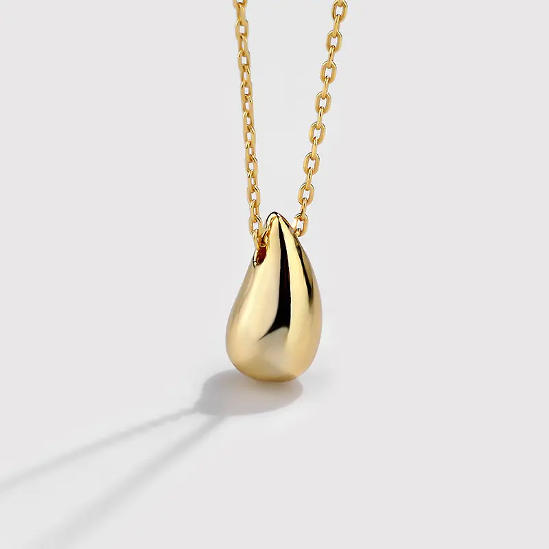 Micci colar impermeável com pingente minimalista, colar feminino com pingente ouro banhado à prova d'água sem tarraxas