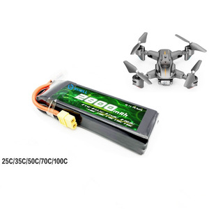 Batería de polímero de iones de litio para dron de larga duración, 2800mAh 25C 11.1V, BL-11.1V 2800mAh-D - Product Image 1