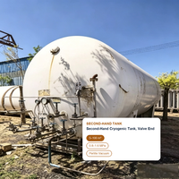 Réservoir de stockage cryogénique de CO2 d'occasion, 10m, isolé sous vide, robuste, à prix abordable pour la transformation alimentaire