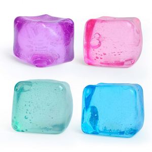 Jouets sensoriels en sucre bleu à l'huile de coco, boules anti-stress compressibles pour enfants - Product Image 4