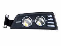 Phare antibrouillard LED complet en gros pour tracteur Sinotruk Sitrak, double projecteur avec faisceau de route auxiliaire