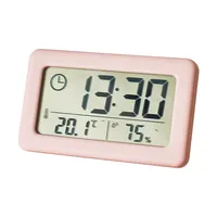 Nordische elektronische Uhr mit buntem Licht Praktische digitale und analoge Anzeige Einfaches Design Temperatur Luft feuchtigkeit anzeige