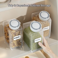 Récipient de stockage alimentaire en plastique pour la maison, anti-insectes, anti-humidité, hermétique, pour la farine et les céréales