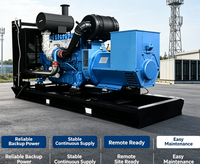 Generator Diesel 200kw Tugas Berat Rangka Terbuka untuk Cadangan Daya Darurat saat Pemadaman Listrik Pabrik