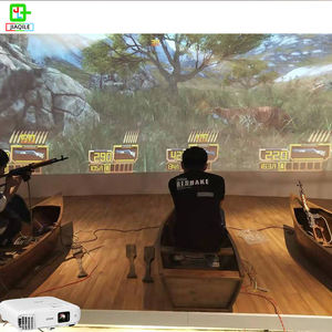 אימון ירי עם אקדח מקרן תלת-ממדי מקורה, מקרן אינטראקטיבי לילדים, קונסולת משחק יריות מרובת משתתפים, פארק הרפתקאות - Product Image 4