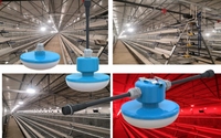 Ampoule LED pour volailles, étanche IP67, sans scintillement, éclairage pour poulailler, 9W 15W, à intensité variable