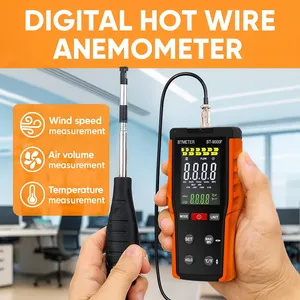 Neues <span class=keywords><strong>9000F</strong></span> Pro Hochpräzises Thermisches Anemometer Handgerät mit TYPE-C Aufladung und Einziehbarem Sensor für HVAC/Umwelt/Luftfahrt - Product Image 3
