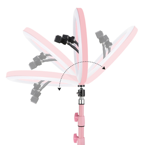 Trépied Téléphone Anneau Lumineux LED 8 Pouces <span class=keywords><strong>RGB</strong></span> pour Maquillage Diffusion Vidéo Caméra Studio Photo - Product Image 4