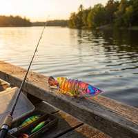 Leurre Artificiel Rigide en ABS Imprimé Multi-Sections (8 Sections) 12cm 16g pour Truite, Brochet, Bar, Maquereau, Pargo et Poissons d'Eau Salée