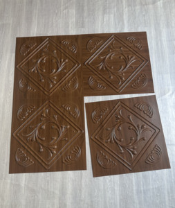 Panneaux muraux en <span class=keywords><strong>PVC</strong></span> à effet bois pour la décoration intérieure, plusieurs designs, revêtement mural et de plafond - Product Image 5