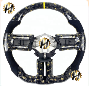 Volant <span class=keywords><strong>de</strong></span> voiture en fibre <span class=keywords><strong>de</strong></span> carbone personnalisé HZ pour Ford Mustang 2015-2023, cuir perforé, style très vendu avec fonction <span class=keywords><strong>de</strong></span> chauffage - Product Image 5