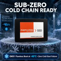 SSD industriel 2.5 SATA III large plage de température (-40°C à +85°C) MLC 3K P/E Cycle 16 Go 32 Go 64 Go 128 Go 256 Go pour passerelle réseau de télécommunications