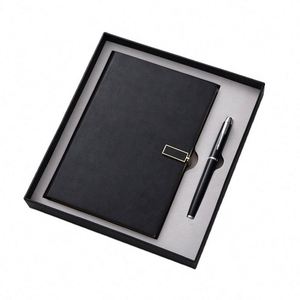 Wholesale Promotional Business Notebook Pen Gift Set Custom Notebook and Pen Set A5 Red Leather Cover <b>Journal</b> Gift Set With Pen - Product Image 3