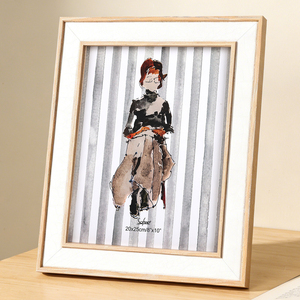 Cadres <span class=keywords><strong>photo</strong></span> en bois durables de tailles variées pour décoration murale et présentation sur table, idéaux pour cadeaux de mariage et d'anniversaire - Product Image 5
