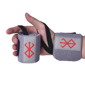 สายรัดข้อมือนีโอพรีนลายอนิเมะแบบมีกลิตเตอร์ พร้อมตัวล็อคแบบตะขอเกี่ยวและแถบตีนตุ๊กแก ให้การปกป้องที่ครอบคลุมสำหรับการยกน้ำหนัก - Product Image 1