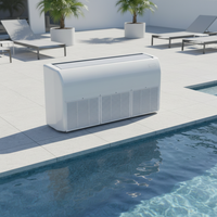 Déshumidificateur mural/sur pied Macon à télécommande 125L pour piscine intérieure, déshumidificateurs d'air en plastique pour la vente