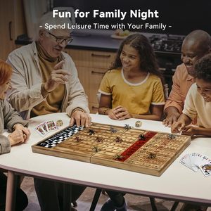 Trò chơi bảng đua ngựa với mô hình kim loại ngựa và Bộ trò chơi bảng cribbage - Product Image 6