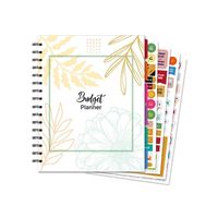 Usine personnalisé grand livre mural impression annuelle avec onglets académique en cuir couverture rigide cahier mensuel hebdomadaire planificateur pour les enfants