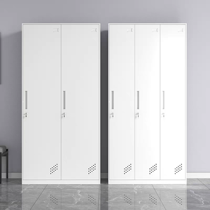 <span class=keywords><strong>Casiers</strong></span> métalliques à 3 portes avec cadre renforcé, <span class=keywords><strong>casiers</strong></span> robustes et verrouillables pour chambre et appartement - Product Image 2