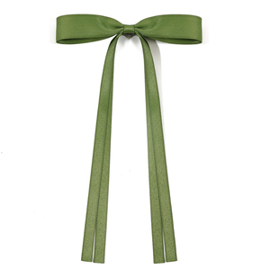 Dameslint Strik Haarclip Aan De Zijkant Met Vloeiende Stropdas Lieve Schattige Haarspeld Voor Dames Meisjes Haaraccessoires Feest - Product Image 6